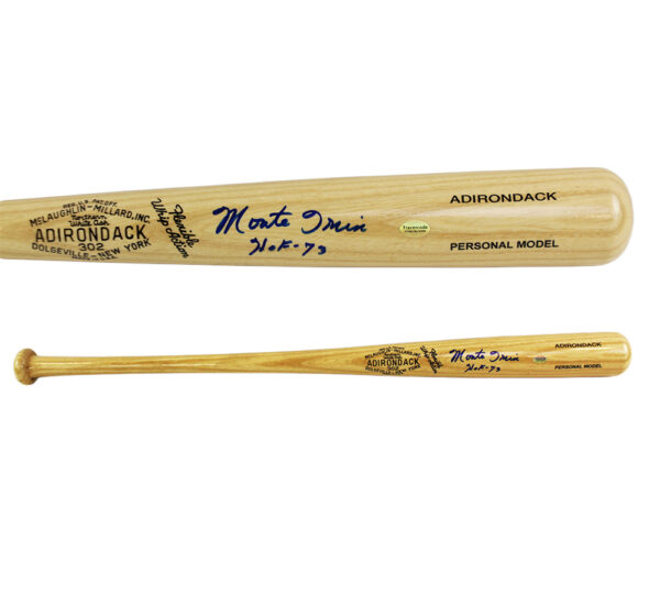 Monte Irvin Signed New York Giants Adirondack Blonde MLB Bat with "HOF 73" Inscription